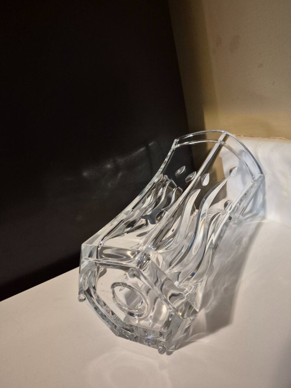 PARTYLITE SIGNATURE CRYSTAL HURRICANE CANDLE HOLDER 10" - Picture 5 of 6